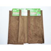 3 Adet Güderi Bez Natural Lüks 50x35 Cm Evde Arabada Ofiste