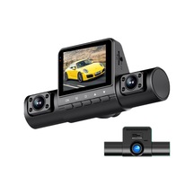 Yüksek Çözünürlüklü 1080p Kızılötesi Gece Görüşlü Park İzleme Sürüş Kaydedici, Özellikler: 3 Lens