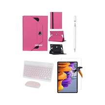 Doogee U10 Uyumlu Kılıf Uyumlu 4in1 Set Klavye Mouse Kılıf Kalem Ekran Koruyucu