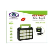 Everton Rt-920 Şarjlı 200w Solar Panelli Projektör Radyolu