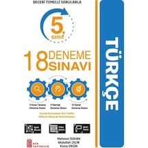 Ata Yayıncılık 5. Sınıf 18 Deneme Sınavı Türkçe