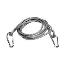 Karabinalı İzole Çelik Çekme Çeki Halatı 8 Mm 5 Ton 3 Metre