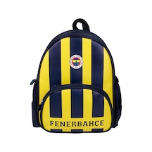 Lisanslı Sarı Lacivert Orijinal Suni Deri Anaokulu Çantası Çok Renkli