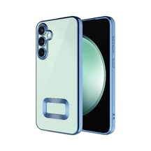 Galaxy Uyumlu S23 Fe Kılıf Kamera Lens Korumalı Logo Gösteren İnce Hafif Pazarplus Sierra Mavi