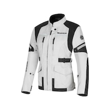 Motoanl Motosiklet Kadın Montu 4 Mevsim Uzun Oxford 600-d Dayanıklı Kumaş Women Motor Mont Grey