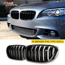 Bmw 5 Serisi F10 Ön Panjur Böbrek M5 Model Oem Çift Tırnak 2010-