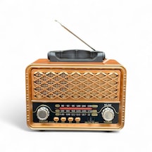 Rt-735a Nostaljik Trend Radyo,güneş Panelli Eskitme Radyo Bluetooth Özellikli