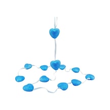 12' Li Sarkıt Kalp Süs - 160 Cm - Mavi