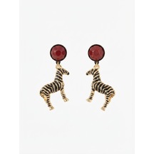 Zebra Figürlü Küpe Resimdeki