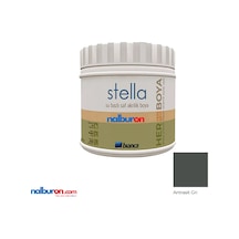 Stella Boya Yeni Nesil Yaşam Boyası 0,5 Lt Anrasit Gri/7021 Dolap Fayans Cam Plastik Ahşap B Diğer