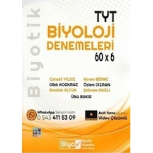Biyotik Yayınları Tyt Biyoloji 60 6 Denemeleri