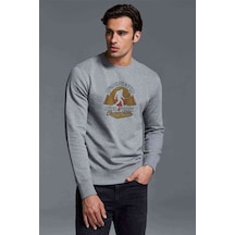 Undefeated Hide And Seek World Champion Baskılı Gri Erkek Sweat