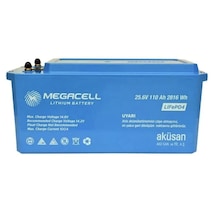 Megacell 25.6v 110ah Lifepo4 Lityum Demir Fosfat Akü Abs Kasa