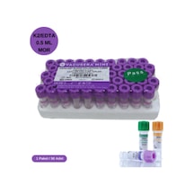 Vacusera Vakumlu K2 Edtalı Kan Alma Tüpü 0,5 Ml Pediatrik Mor Kapak 50 Li Paket