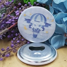 Uçan Balon Konsetp Baskılı Erkek Bebek Metal Magnet Açac 15 Adet