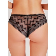 Magic Form 548 Zigzag Dantelli Normal Külot - Siyah Siyah