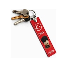 Pvc Anahtarlık Dayanıklı, Esnek Ve Uzun Ömürlü Tasarım 12 X 3 Cm Atatürk-1881 - 840169551 Atatürk-1881