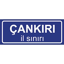 Çankırı İl Sınırı Plakası , Dekoratif Aliminyum Levhaya Baskı 8 20cm