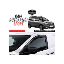Dacia Dokker 2012-2022 Uyumlu Mugen Cam Rüzgarlığı Seti Piano Black 2'li İthal Parlak Siyah 00 Şüscaroto Aksesuar