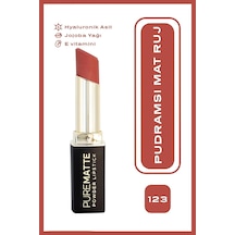 Pure Matte Powder Lipstick No: 123 - Pudralı Mat Ruj Çok Renkli