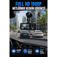 Araç İçi Kayıt Kamerası 1080p Full Hd Wifi Destekli Ön Ve Arka Kameralı Araç Kamerası 38118463