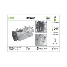 Skoda Octavia 1 Klima Kompresoru 1.6 2002-2005 Avu Bfq Valeo 813200