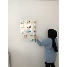 İngilizce Eğitici Harfler Çalışması Harf Öğrenme Ilkokul Öğrencisi Eğitim Yazı Tahtası 70x100 Cm Genel