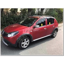 Dacia Sandero Krom Cam Çıtası 2006-2012 4 Parça Paslanmaz  Çelik