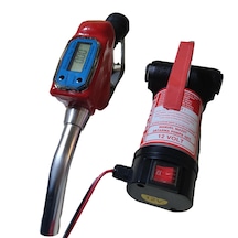 12 Volt Mazot Aktarma Pompası & Sayaçlı Tabanca Seti Litre Ölçme