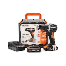 WORX WX102 20Volt/2.0Ah Li-ion Çift Akülü Kömürsüz Profesyonel Şarjlı Matkap WORX WX102 20Volt/2.0Ah Li-ion Çift Akülü Kömürsüz Profesyonel Şarjlı Matkap