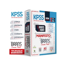 2026 Kpss Gy - Gk 3 Adım 5li Manifesto Dijital Çözümlü Branş Deneme Seti