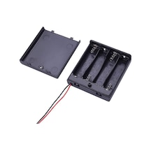 Powermaster 4 Lü Aa Kalep Pil Kapaklı Switch Li Pil Yuvası Ardunio Deney İçin Pil Yuvası Ic-233f