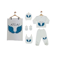 Pia Baby Gl 2204 İsme Özel Battaniye Zıbın Set Krem