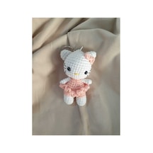 Amigurumi Örgü Anahtarlık Hello Kitty