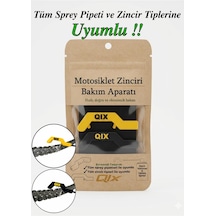 Motosiklet Zinciri Temizleme Ve Yağlama Aparatı "siyah-sarı" - Kısa Saplı Model