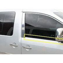 Vw Caddy 2004-2005-2006-2007-2008-2009 Krom Cam Çıtası 4 Parça Paslanmaz Çelik