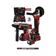 Assur ASR1005 21V Hilti Somun Sökme Taşlama 3'lü Set Kırmızı