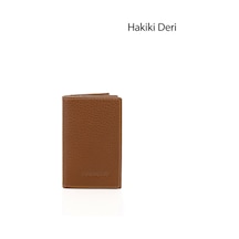 Gönderi(R) Gönderir Taba Gön Hakiki Deri Unisex Kartlık 06205 Taba