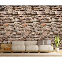 3 Boyutlu Taş Desen Duvar Kağıdı (397446007)