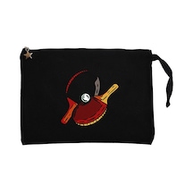 Ping Pong Classic Siyah Clutch Astarlı Cüzdan / El Çantası Siyah