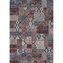 Çam Halı Gloria Td75601 Multi Patchwork Desen Dokuma Saçaklı Kili