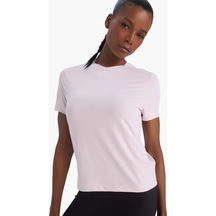 DeFactoFit Standart Fit Bisiklet Yaka Basic Düz Sporcu Kısa Kollu Tişört D2296AX25SPPN694
