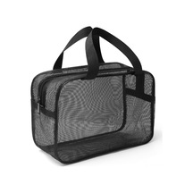 Fosenze Büyük Boy Siyah Taşınabilir Duş Ve Spor Gereçleri Çantası - Kişisel Bakım, Yurt Odası, Spor Salonu İçin Organize Edici Çanta Siyah