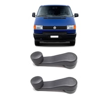 Vw Transporter T4 1995-03 Uyumlu Manuel Çevirmeli Cam Açma Kapama Kolu Siyah 2 Adet Takım
