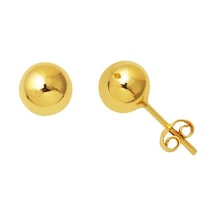 Bilezikci 14 Ayar Altın Top Küpe 6 mm. KP4202611