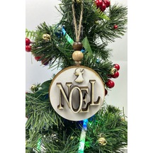 FdayAksesuar Parti Ürünleri Parti Süsleri Ahşap Noel Baskılı Yılbaşı Ağaç Süsü FRDY14194