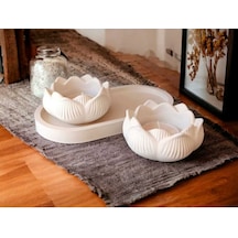 Bernami Mumluk Şamdanpinterest Dekoratif Salon Aksesuar - Oval Stand- Lotus Çiçek Mumluk Diğer