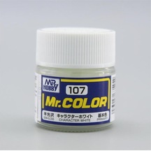 10 Ml. Character White Mr.color Serisi Maket Boyası, Mr.hobby C107 Standart