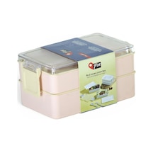 Pin Lunch Box Beslenme Kabı 2 Katlı 3 Renk Diğer
