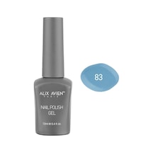 Mavi Gri Kalıcı Oje 83-yoğun Renk Veren Jel Oje 12 Ml-nail Uv Gel Polish 83